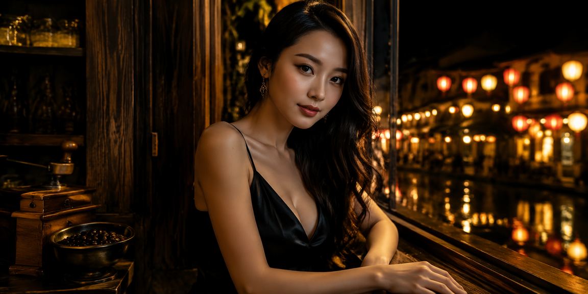 Người dùng tại Hội An thư giãn trong quán cà phê và kiểm tra danh sách kèo cược trực tuyến